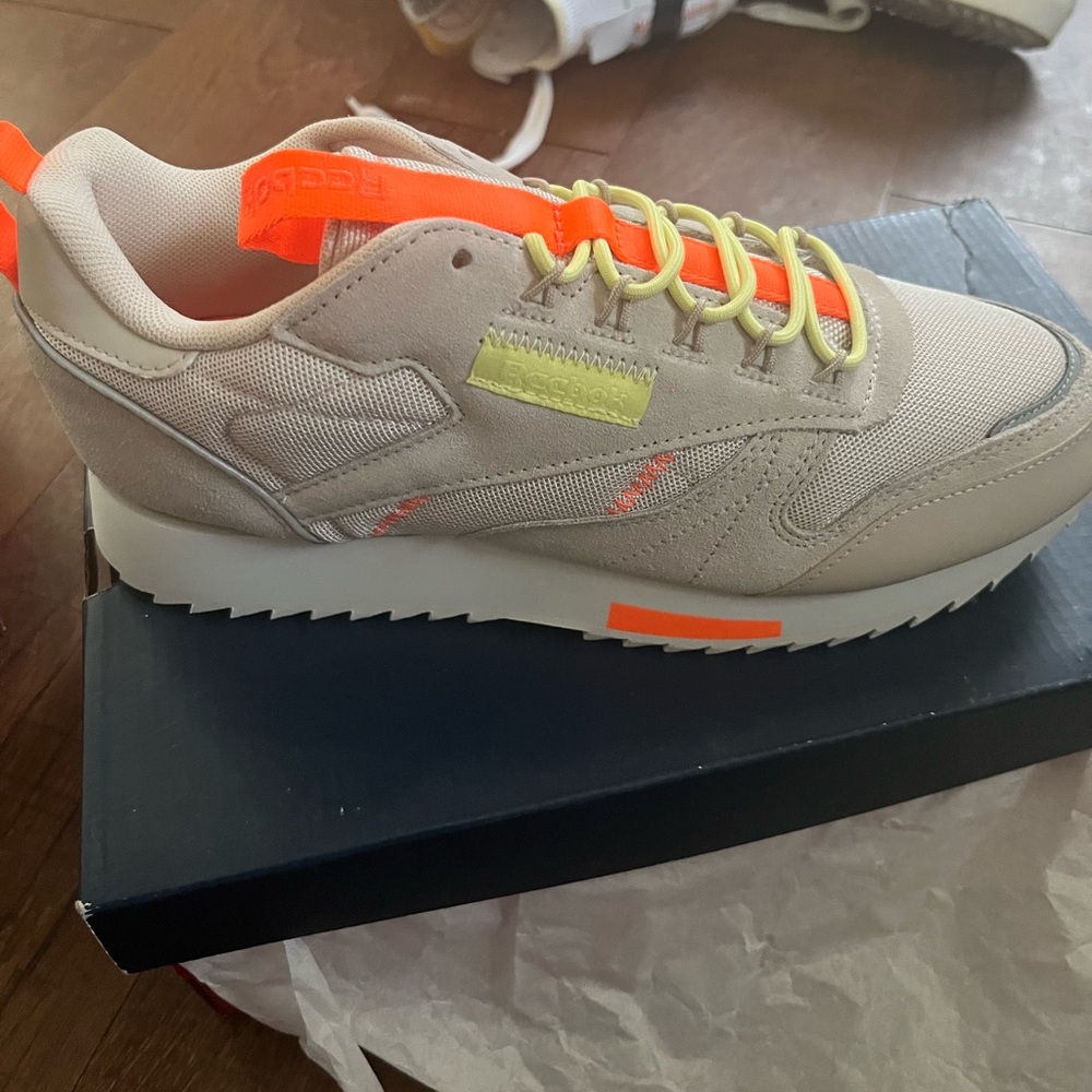 Reebok Beige and Neon Women's Shoes